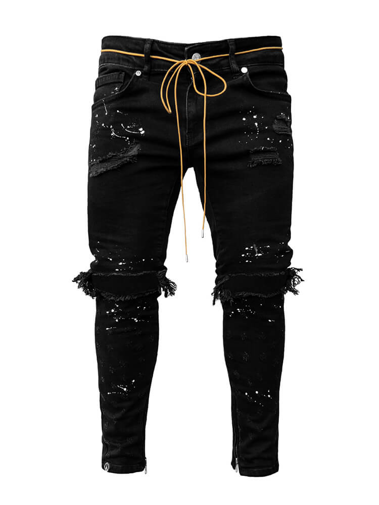 Men's Fashion Ripped Slim Fit Jeans