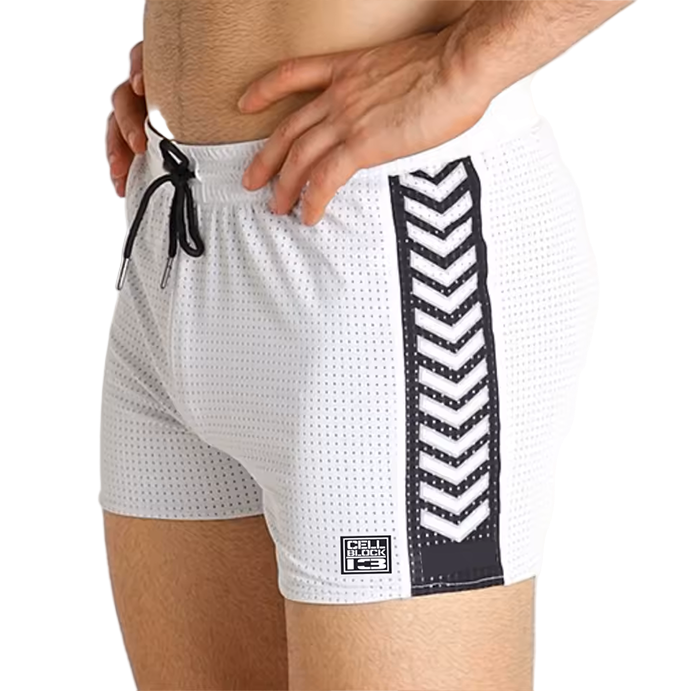 Cell Block 13 Spitfire Shorts White