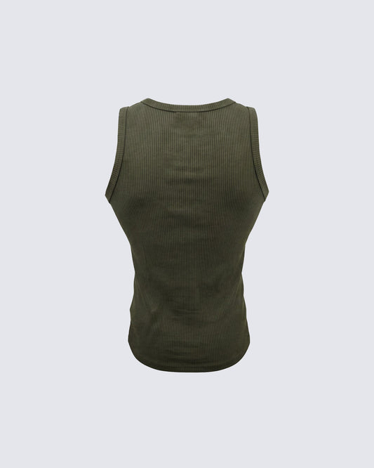 KIIKIO Street Style Ribbed Tank Top