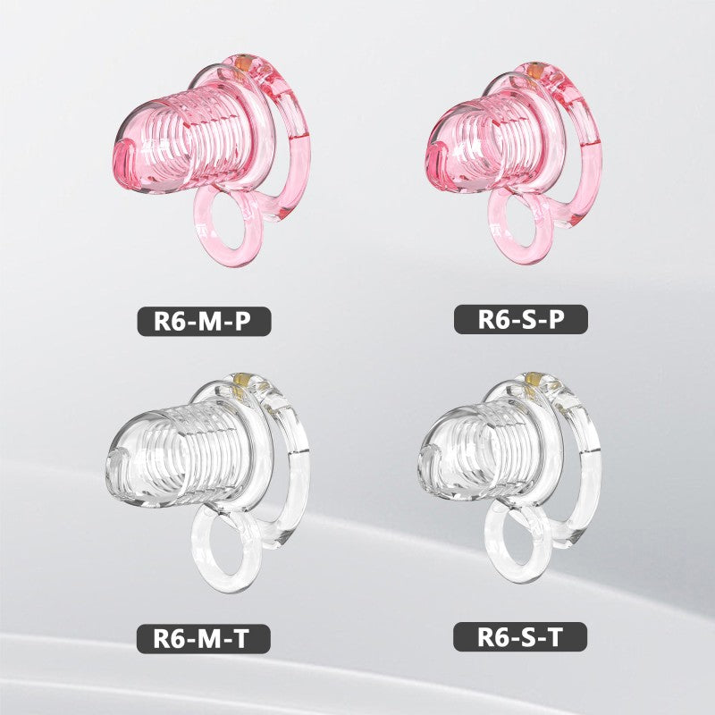 Transparent Flexible Chastity Cage with Stretchable Design (R6)