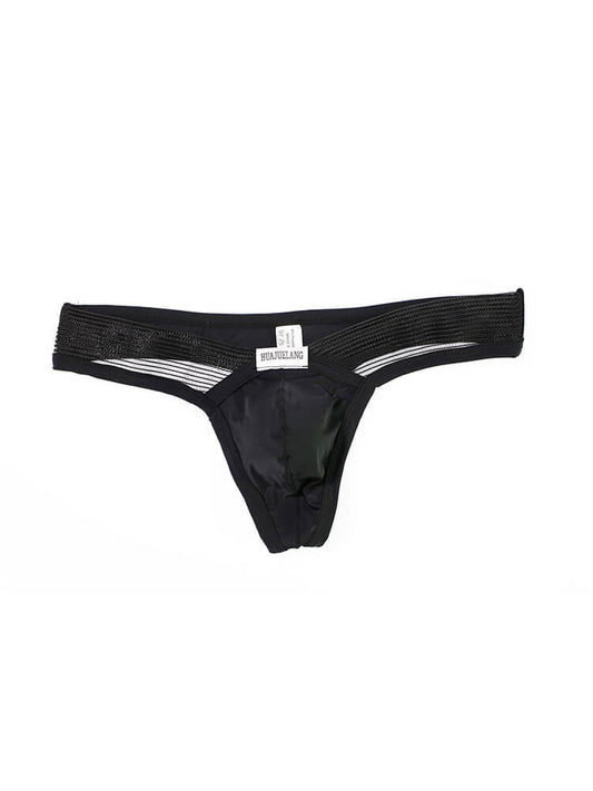 Men's Sheer Low-Rise U-Convex Pouch Thong