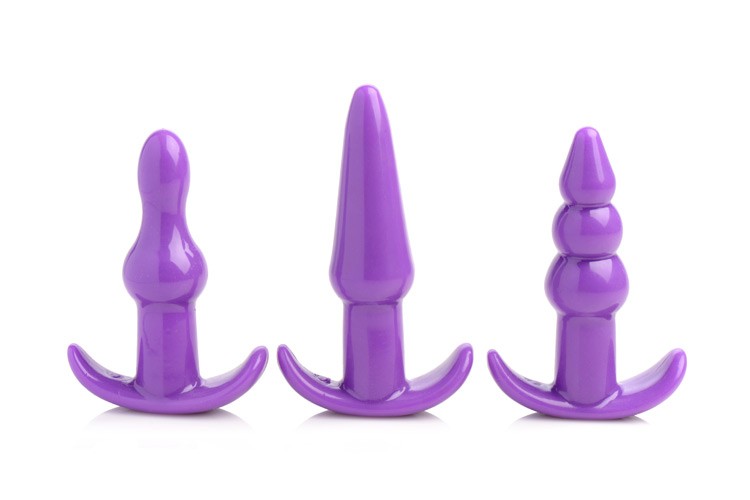 4 Piece Vibrating Anal Plug Set