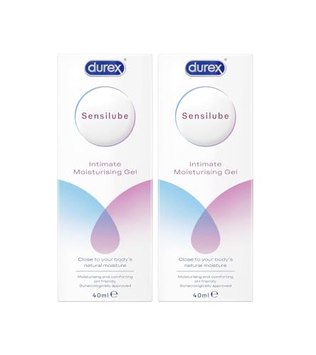 Durex Sensilube Lubricant, Water Based lube Gel for Women, Dryness Relief, Natural, 40ml