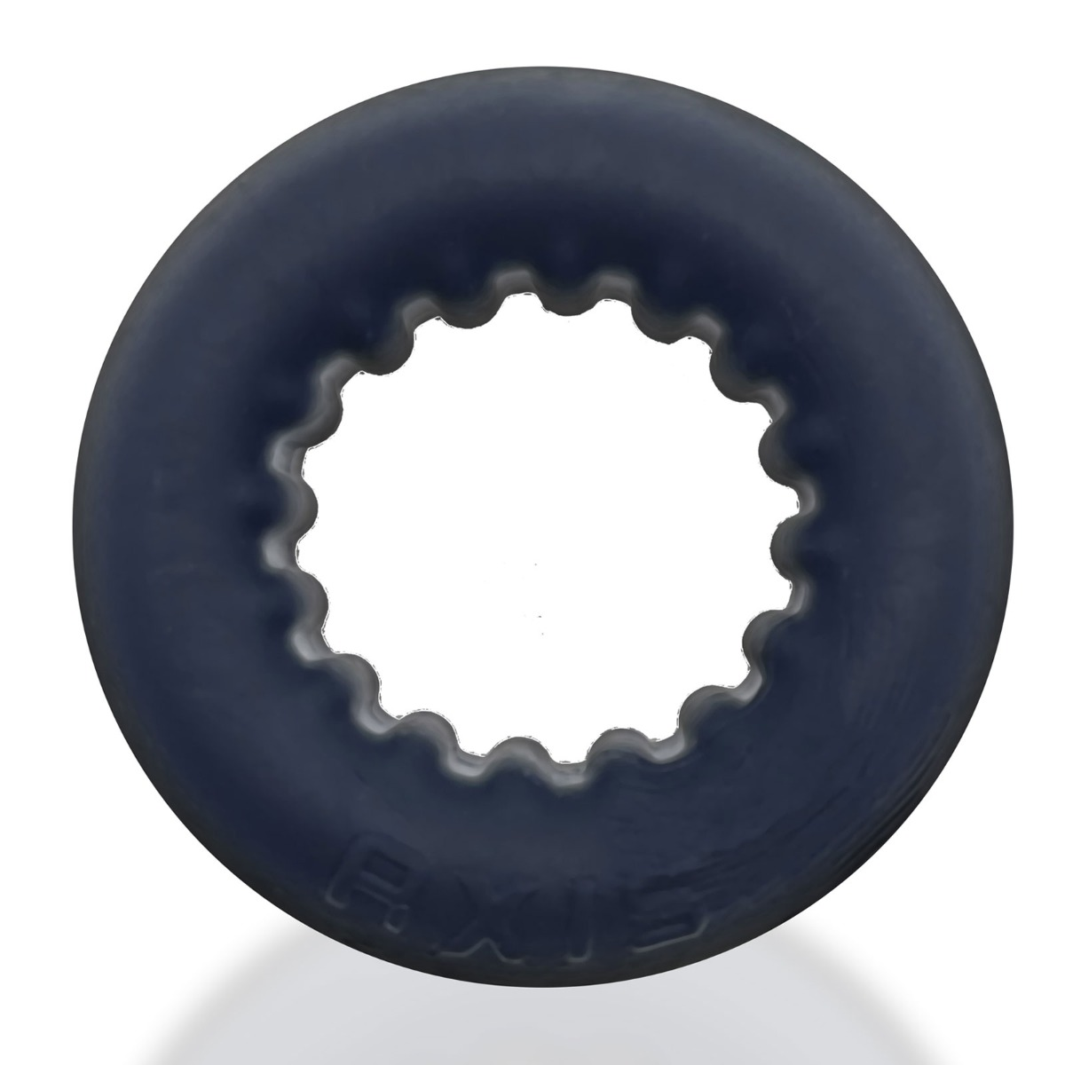 Oxballs Axis Rib Griphold Cockring in Black Ice