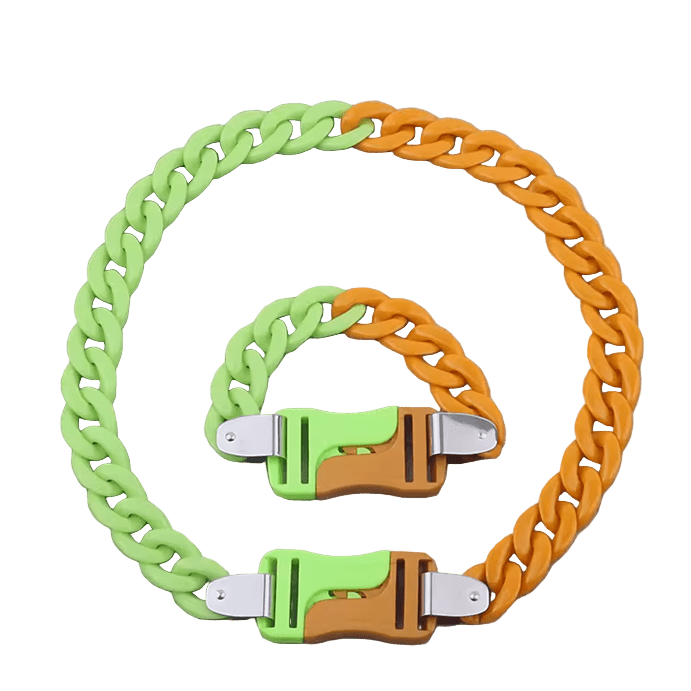 Acrylic Chain Green/Yellow