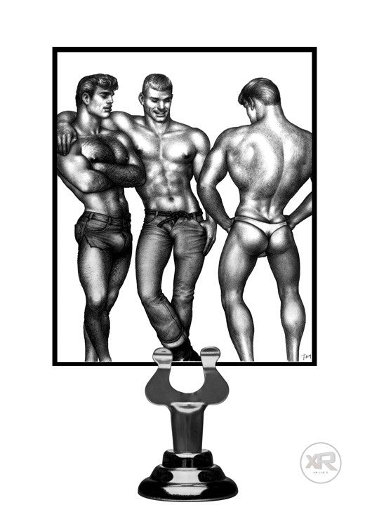 Tom of Finland Black 3 Piece Silicone Cock Ring Set
