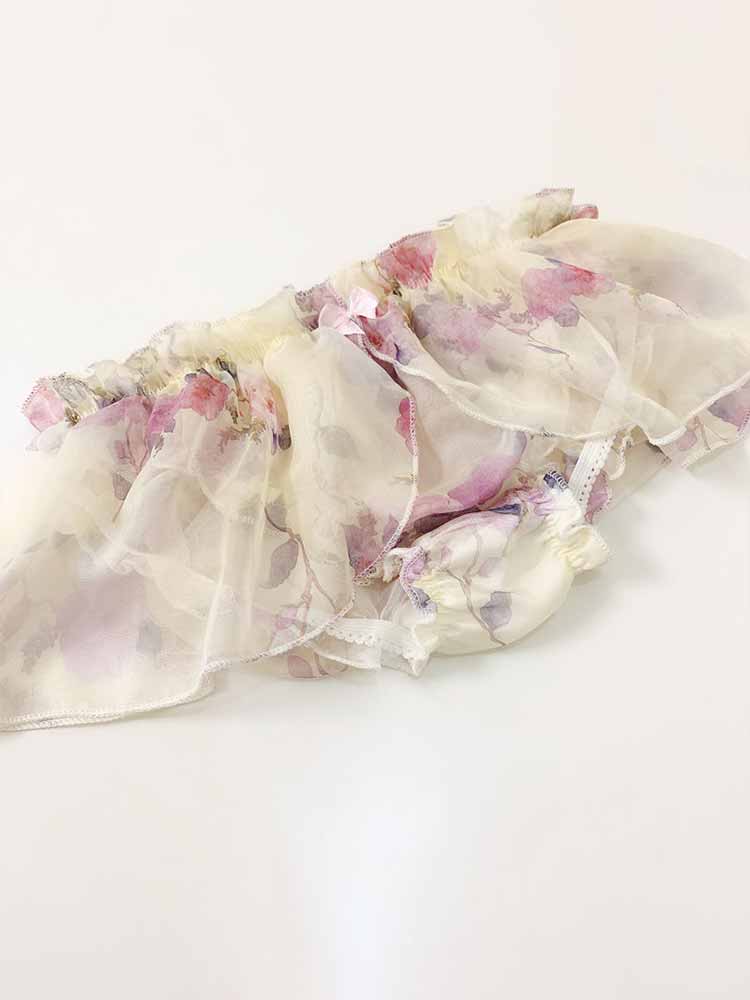 Men's Sexy Chiffon Ruffled Sissy Briefs