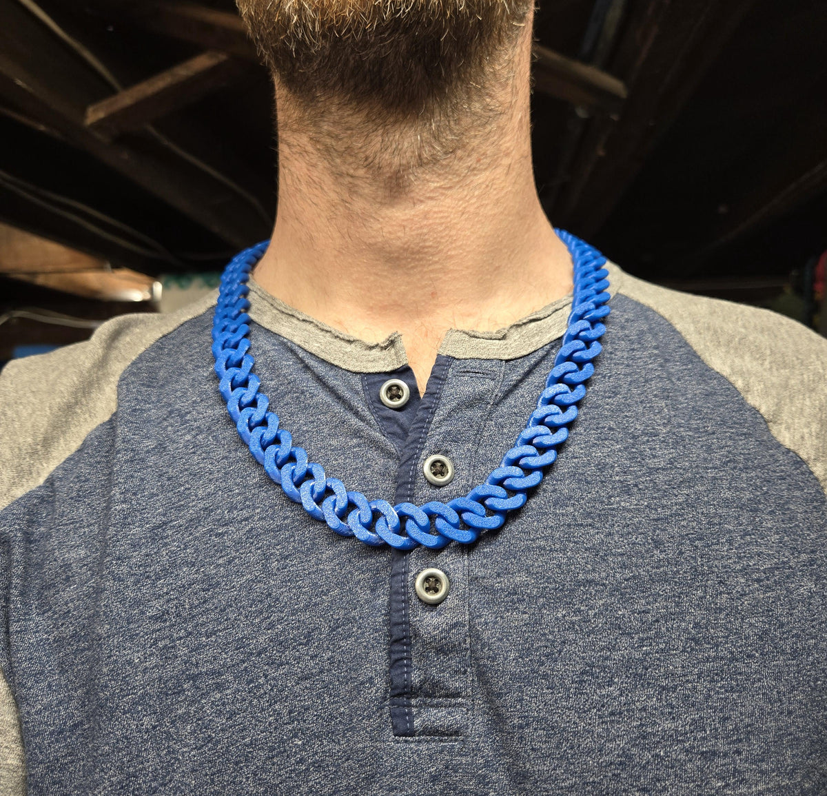 Stretchy Cuban Chain Loop Poppers/Lube Holder Necklace – Colorful, Customizable, Durable & Stylish