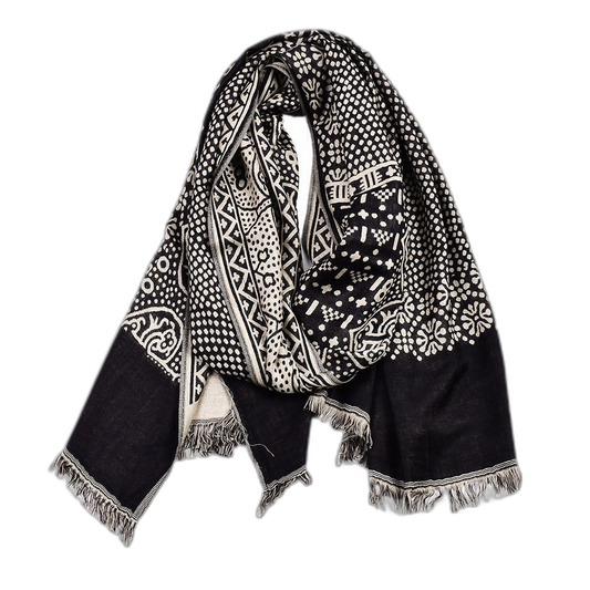 Mosaic Linen Pashmina Scarf