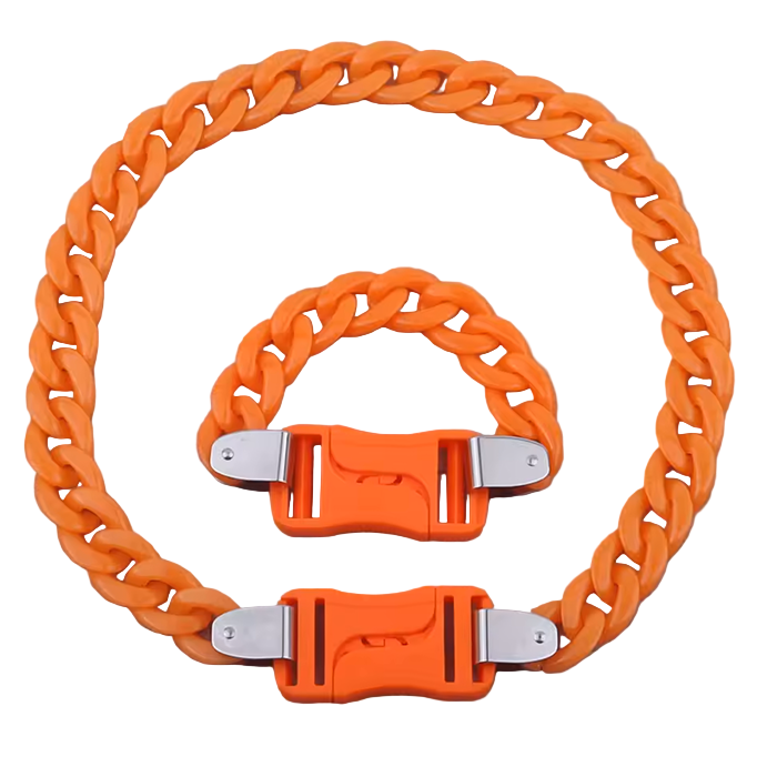 Acrylic Chain Orange