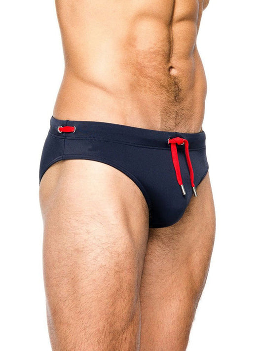 Men's Solid Color Sexy Triangle Swim Briefs