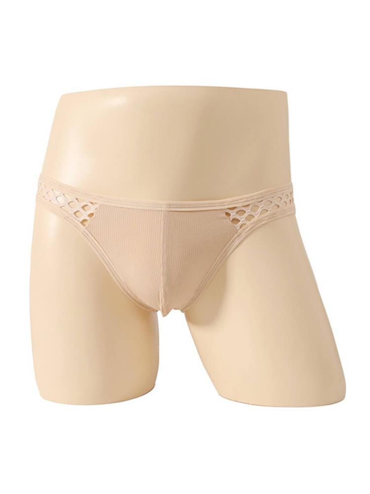 Men's Sexy Fishnet Breathable Hollow Elastic Briefs
