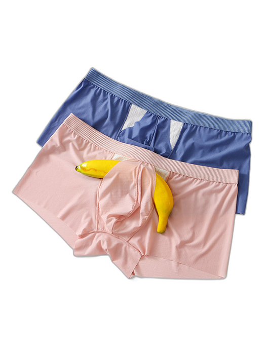 3 Pack Split-Support Men's Trunks- Breathable & Bulge-Enhancing