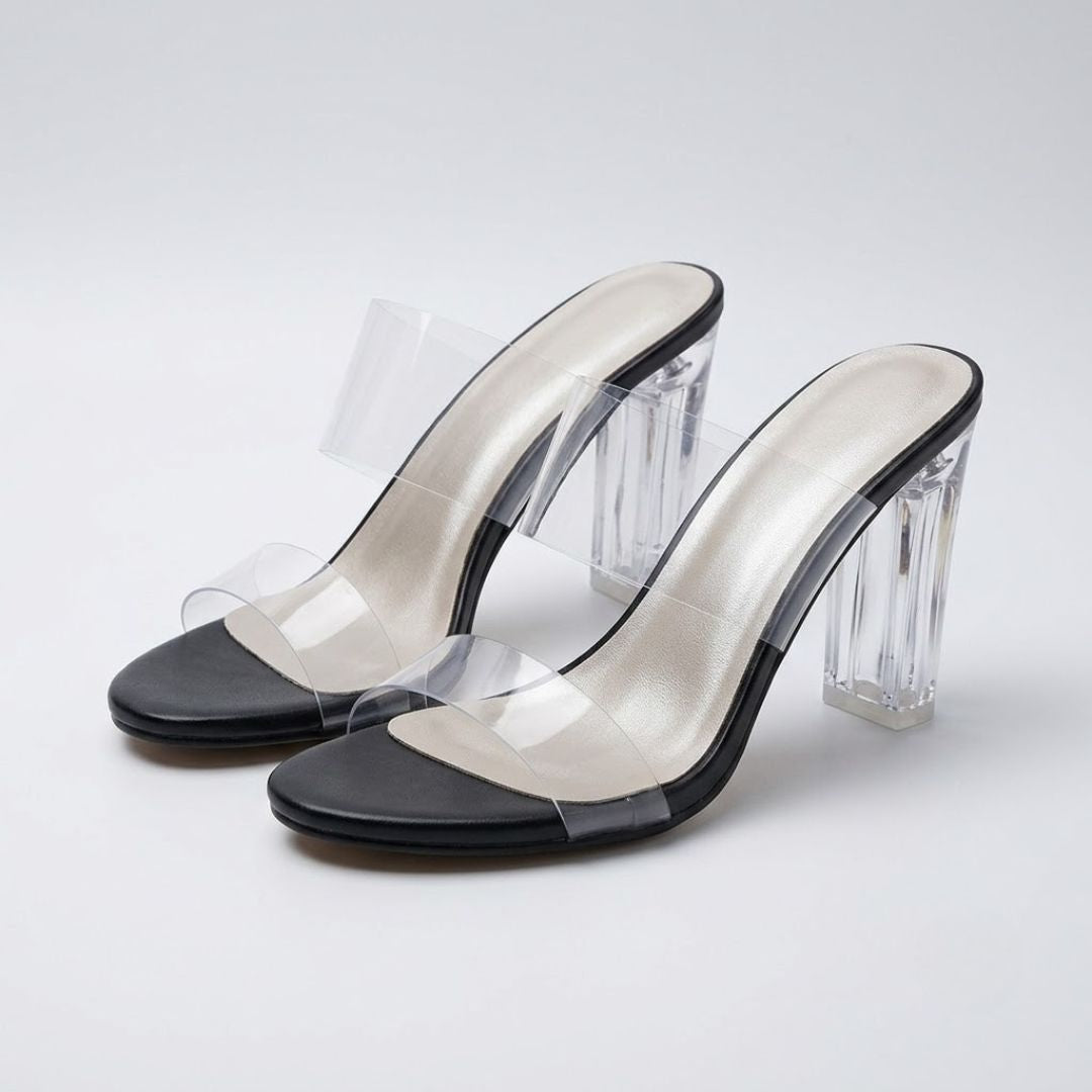 Glass Muse Clear Heels