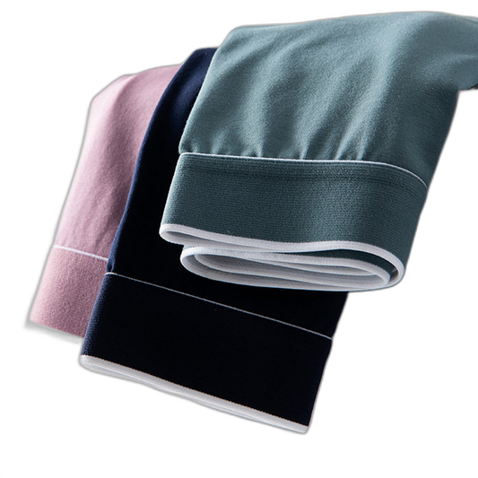 4Pcs Men's Cotton Solid Mid-rise Trunks