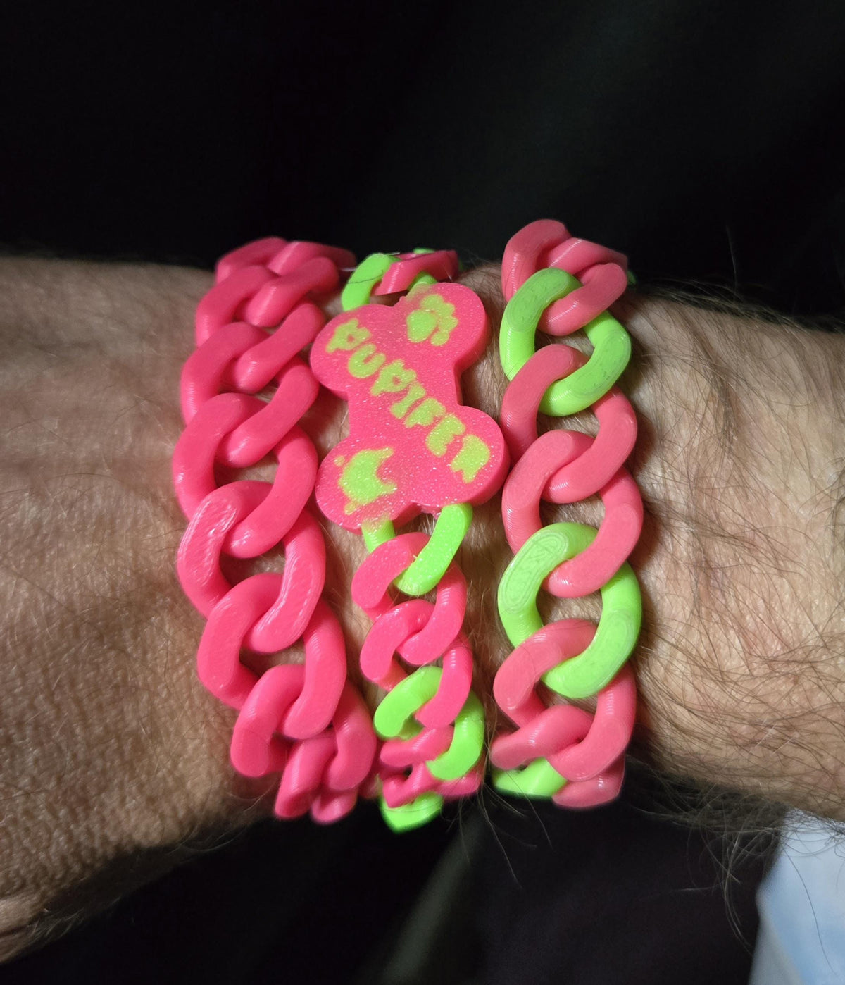 3D Printed Cuban Chain Bracelet – Colorful, Customizable, Durable & Stylish