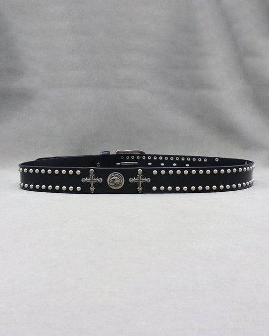 Halloween Cross and Skull Belt