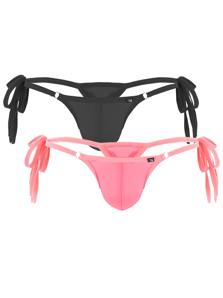 Men's Sexy Adjustable Thin Strap Solid Color Thong