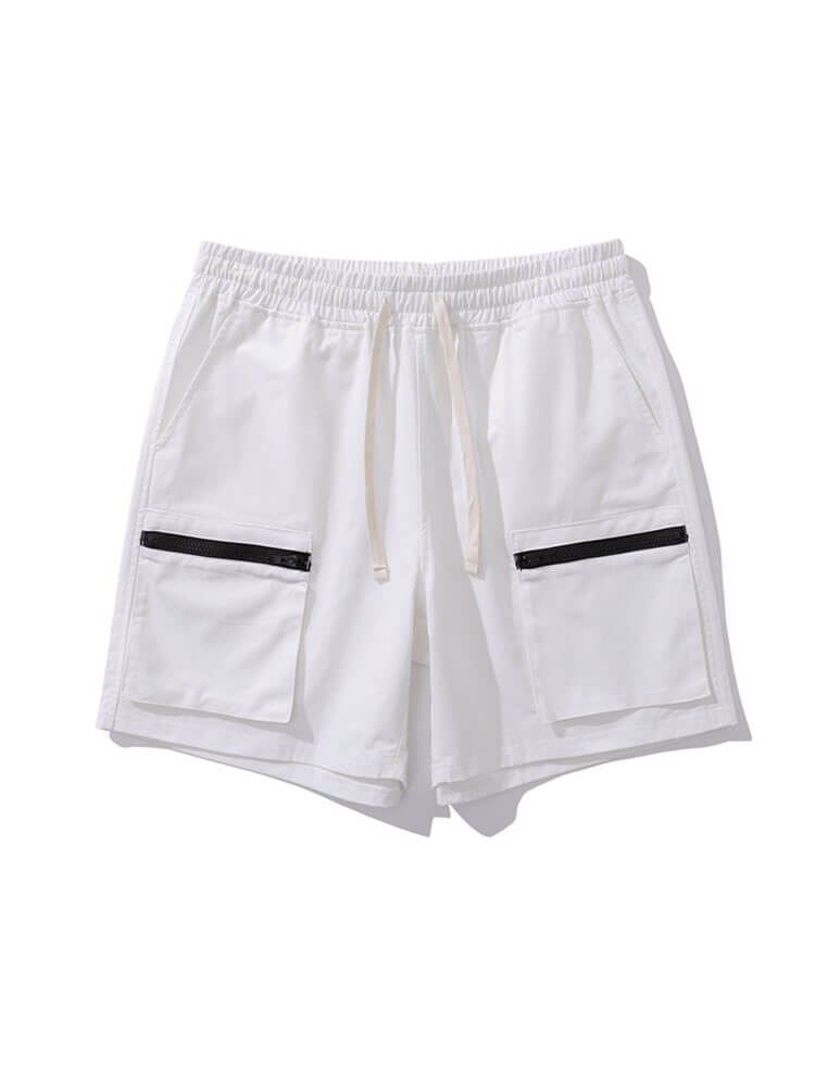 Men's Front Zip Breathable Pure Cotton Shorts