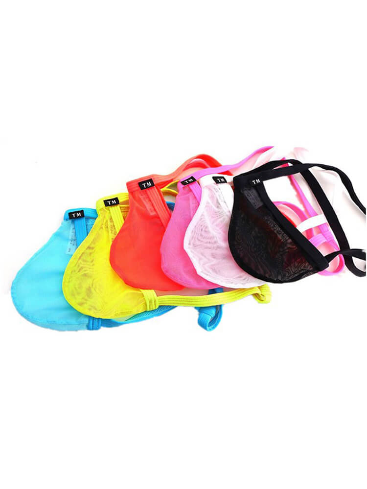 Men's Mesh U-Convex Pouch Sexy Thong