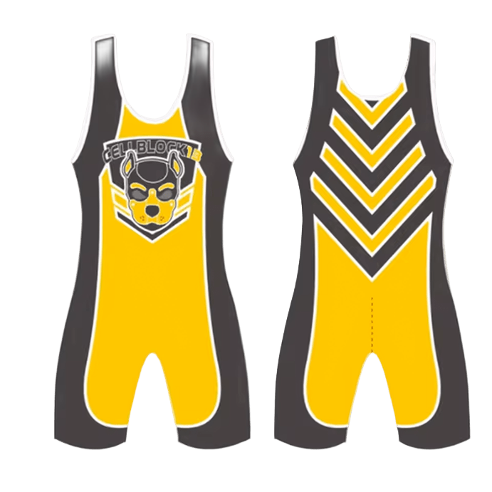 Cell Block 13 Spitfire Singlet Yellow