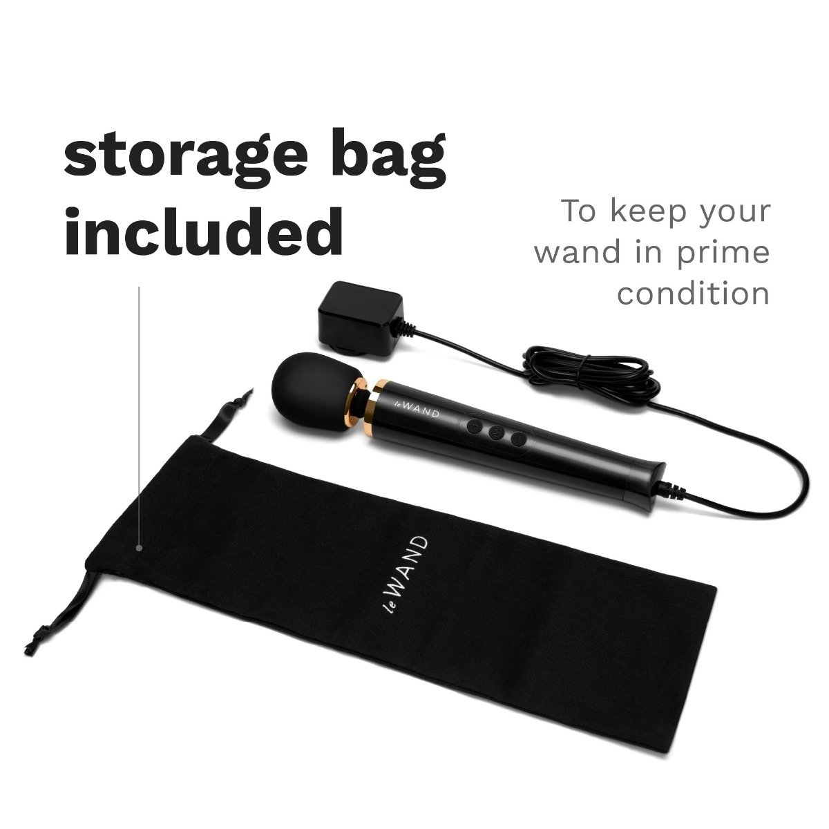 Le Wand Powerful Petite Plug In Black