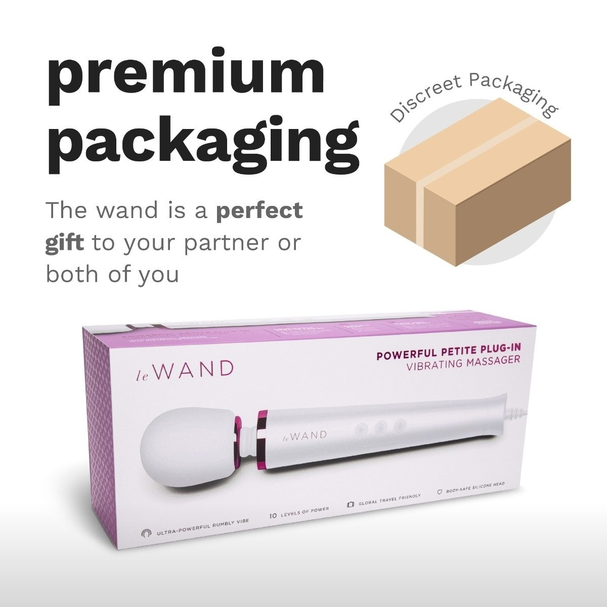 Le Wand Powerful Petite Plug In White