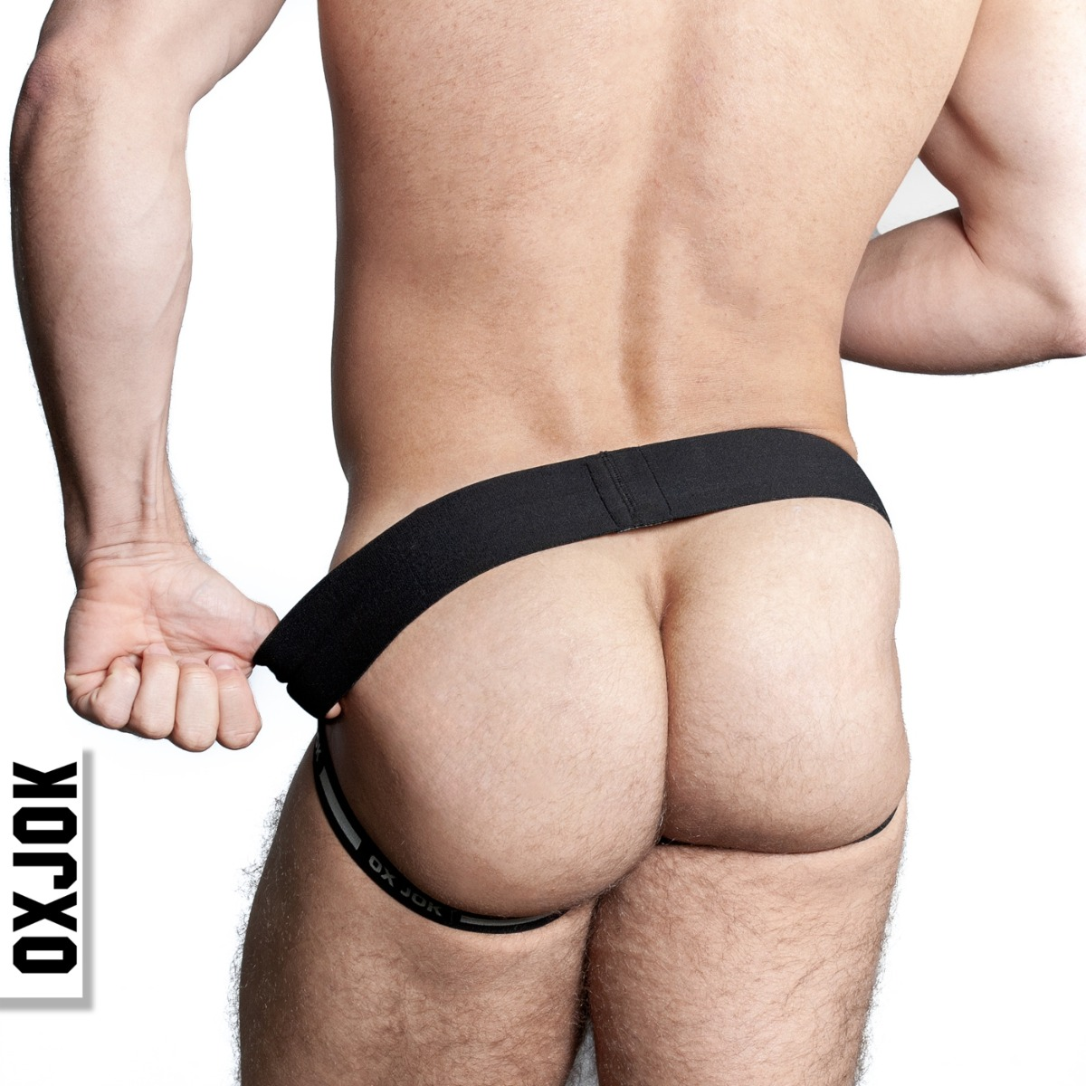 Oxballs Airmesh Upthrust Slider Strap Jock Tar Black Small
