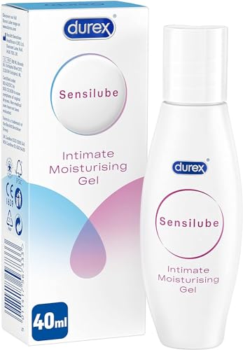 Durex Sensilube Lubricant, Water Based lube Gel for Women, Dryness Relief, Natural, 40ml
