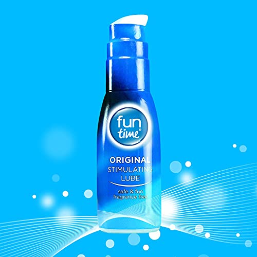 Fun Time Classic Natural Lubricant, Alcohol Free, Water Based, Blue, 75 Ml