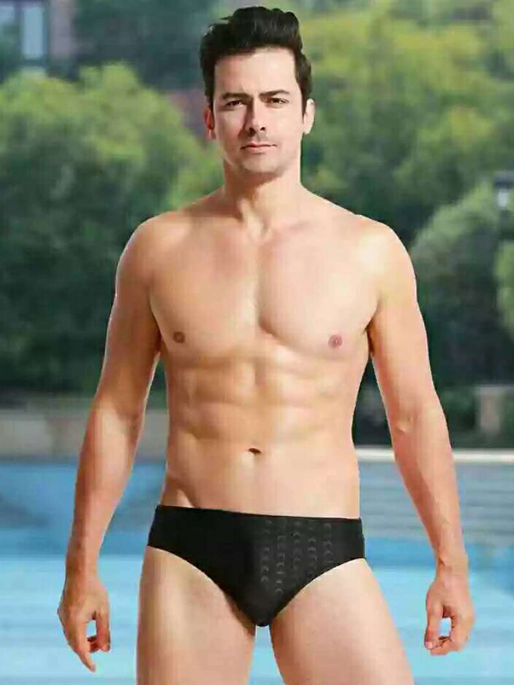 Men's Low Waist Triangle Bikini Swim Briefs
