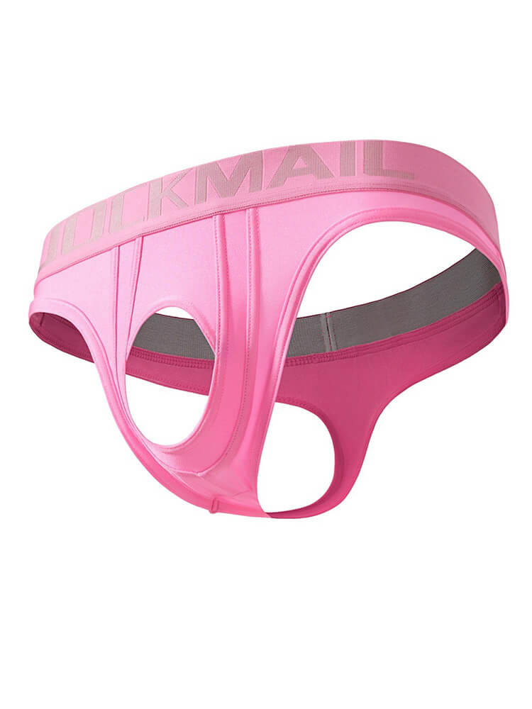 Men's Sexy Hole Low Waist Stretch Hollow Thong