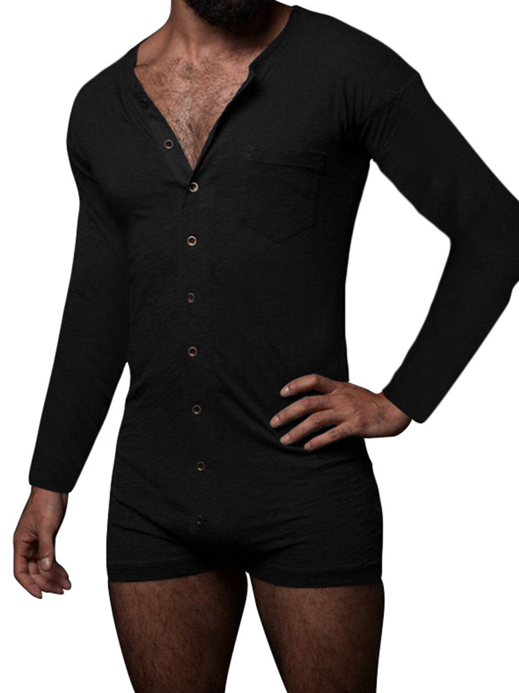 Men's One Piece Tight Romper