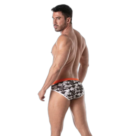 TOF Paris Iconic Swim Brief Camo Grey