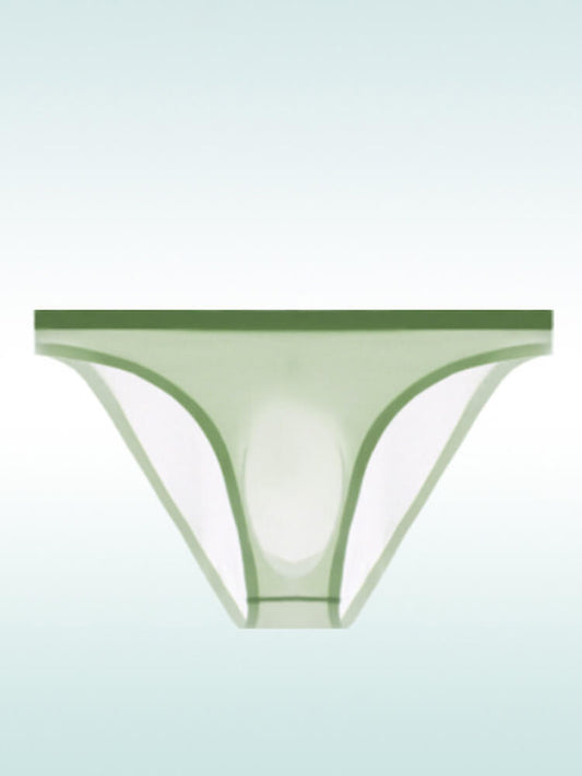 Men's Sexy Sheer Seamless Nylon Briefs