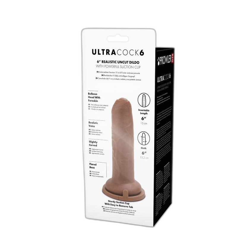 Prowler RED Uncut Ultra Cock 6' Caramel