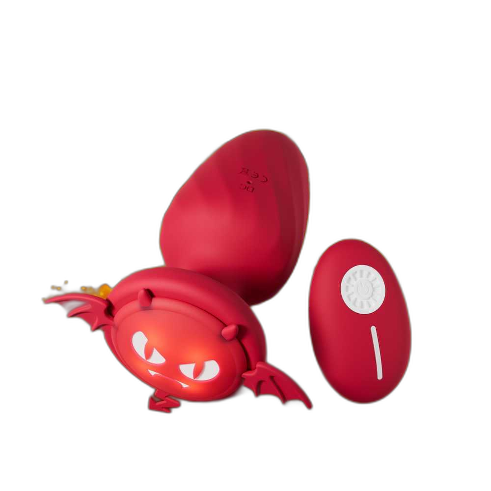 Puck - 12 Frequency Vibrating Butt Plug - Remote Control Anal Plug - Anal Dilator - Soft Silicone Anal Toy