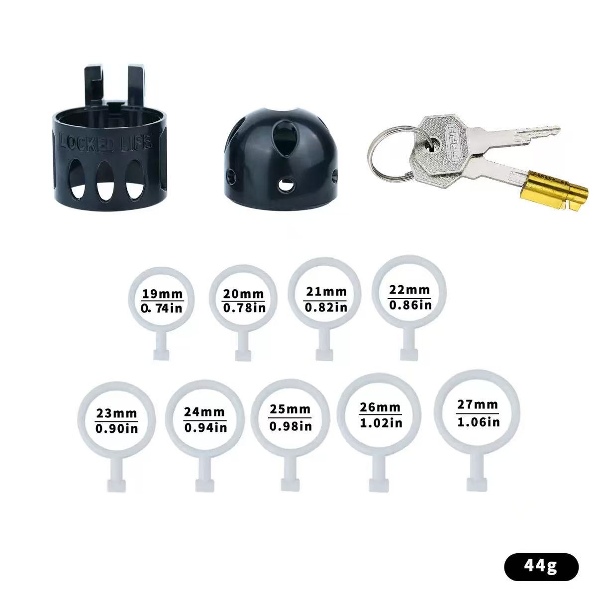 Ringless Male Chastity Cage – Coronal Sulcus Lock Design | Clasp-Free Chastity Cage