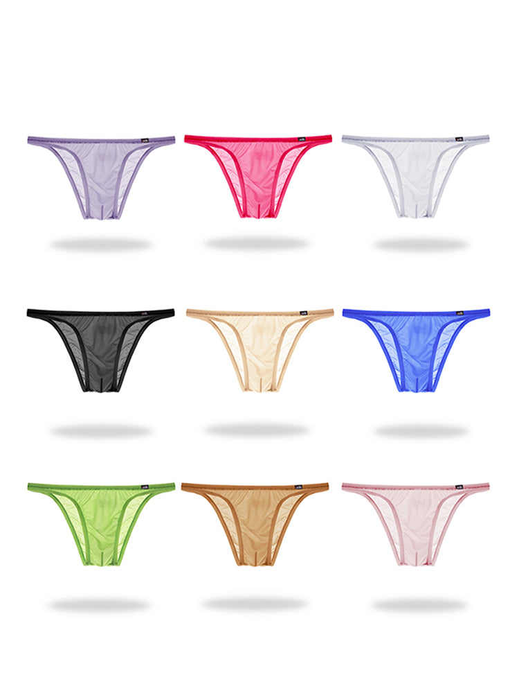 Men's Sexy Low-waist Ultra-thin Ice Silk Briefs