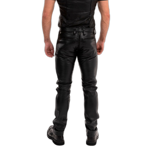 Prowler RED Leather Rider Jeans