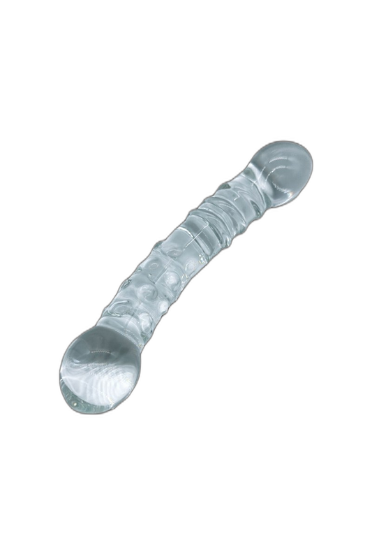 Glass Double Ended Textured Dildo