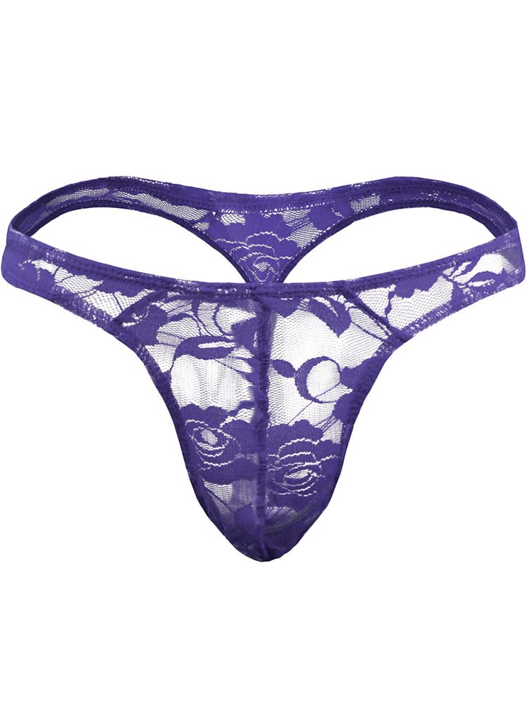 Men's Lace Sexy Translucent Thong