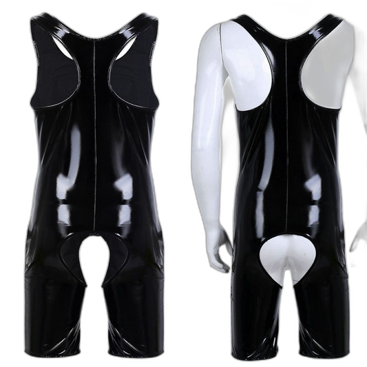 PVC Vinyl Vixen Bodysuit