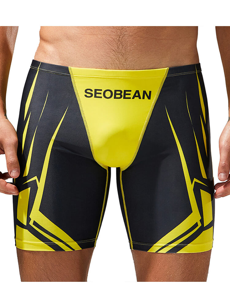 Men's Nylon Long Boxer Briefs