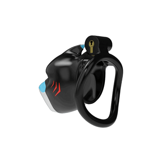Furrjoi Shark Chastity Cage Red
