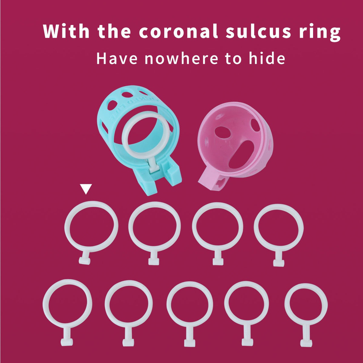 Ringless Male Chastity Cage – Coronal Sulcus Lock Design | Clasp-Free Chastity Cage