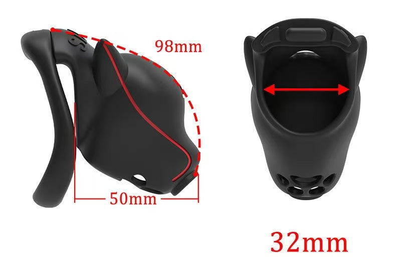 Dog Head Chastity Cage