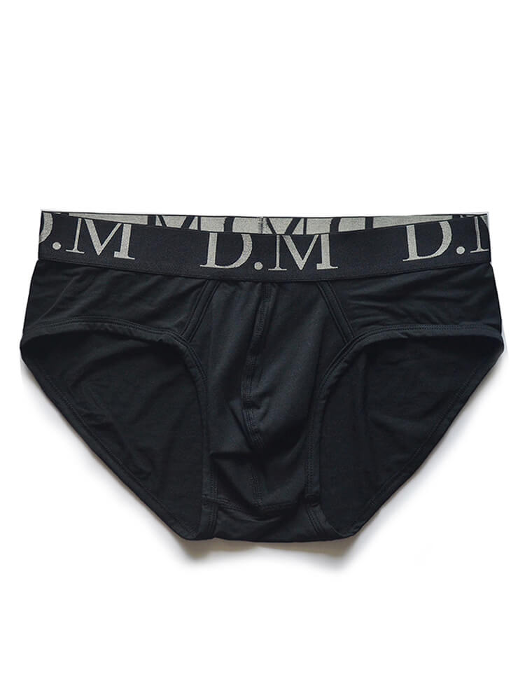 D.M Men's Minimalist Solid-Color Modal Briefs