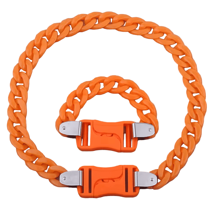 Acrylic Chain Orange