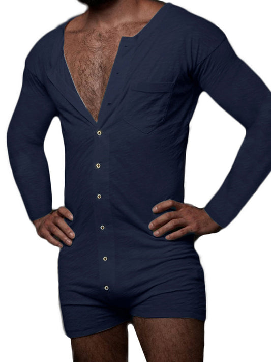 Men's One Piece Tight Romper